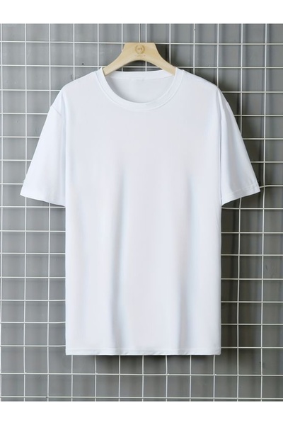 FUNSTYLE Ανδρικό λευκό μπλουζάκι με λαιμόκοψη