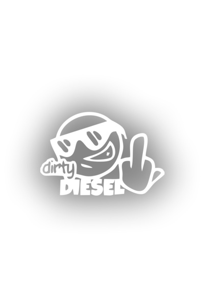 Reysa Tasarım Dirty Diesel Sticker 17X17 cm White