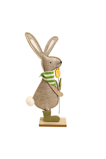 Generic Wooden Rabbit Figurine Set (Size: 12cm*5cm*40cm) – A warm and cheerful touch to your home decor