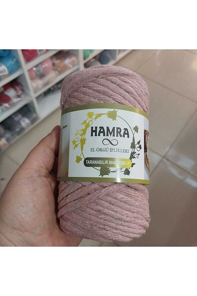 HOBİ Scan Macrame Floss 4 mm 250 g Powder