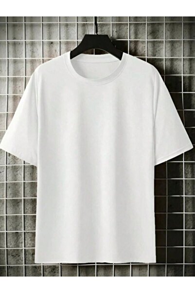 FUNSTYLE Γυναικείο λευκό μπλουζάκι με στρογγυλή λαιμόκοψη