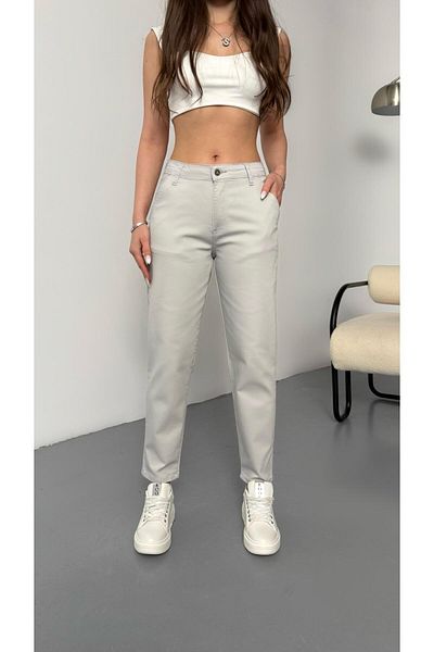 BİKELİFE Damen-Mom-Hose aus Lycra/Stretch mit hoher Taille