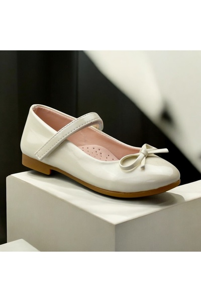 JOJO KIDS Girl's Velcro Orthopedic Ballerina Shoes, Daily Ballerina Shoes, Non-Slip Sole, Evening Ballerina Shoes