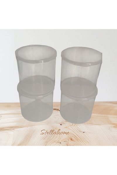 Home Transparent Multi-Purpose Storage Product Storage Boxes 4 Pcs Advantage Product (7,5 cm)
