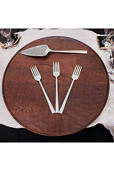 BARITCIOGLU Wooden Presentation Plate Set Set of 4