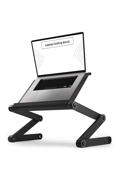 Teno Masuta pentru Laptop 2 in 1 Teno®, reglabila pe inaltime, multifunctionala, 42 x 26 cm, negru