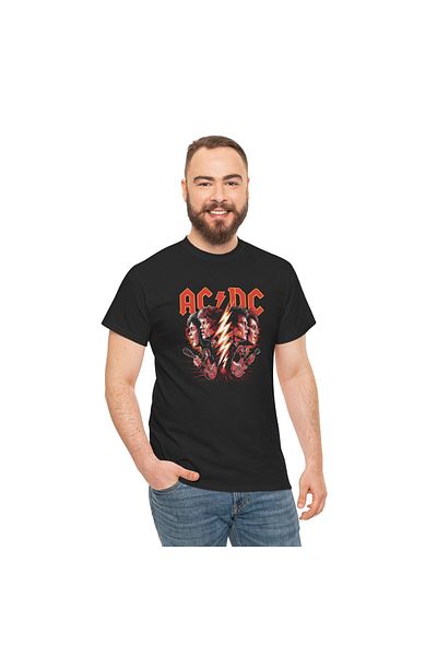 OEM Tricou personalizat Music, negru, Rock AC/DC, pasionatii de muzica, marimea M