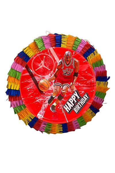 OEM Pinata for children's parties, 35 cm, multicolor, MJ Basketball model