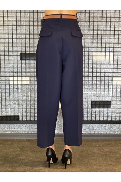 Geco Темно-сині штани з поясом