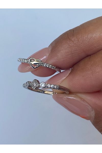 kurukafagift Double Joint Ring Adjustable Model with Stone
