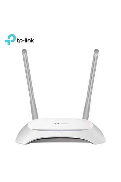 TP-LINK راوتر لاسلكي N TL-WR840N بسرعة 300 ميجابت في الثانية من تي بي لينك - أبيض/رمادي