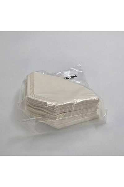 Generic Paper Coffee Filters - White - 100 Count - 2 Cup Capacity