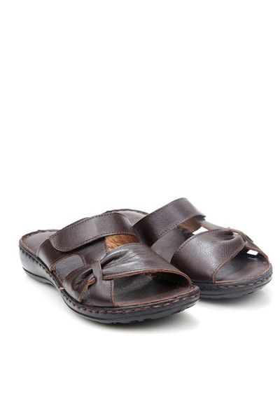 Papuçcity Ldr 03350 Women's Orthopedic Women's Leather Slippers