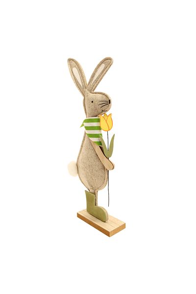 Generic Wooden Rabbit Figurine Set (Size: 12cm*5cm*40cm) – A warm and cheerful touch to your home decor