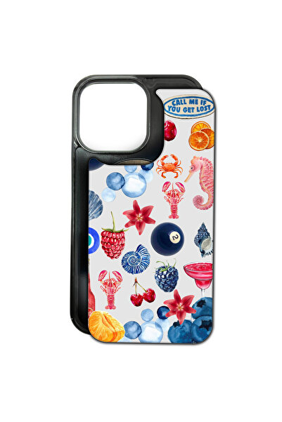 MagChange Husă de telefon pentru iPhone 14, spate interschimbabil, placă Summer Loving