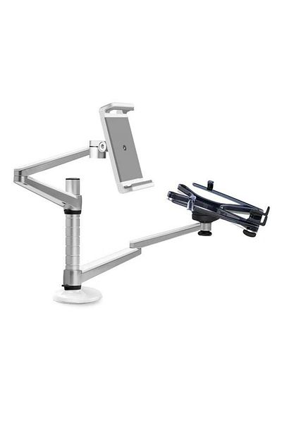 Coverzone Notebook and Tablet Stand, 10-16" Laptop and 4.7-12.9" Tablet 2 Adjustable Arms Oa-9X