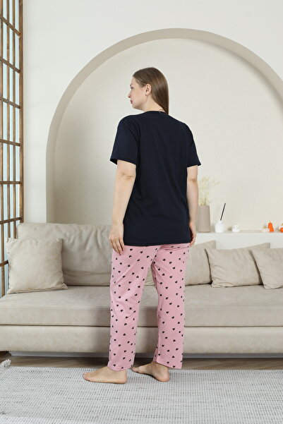 sleeproom Plus Size Women's Combed Cotton Pajama Set