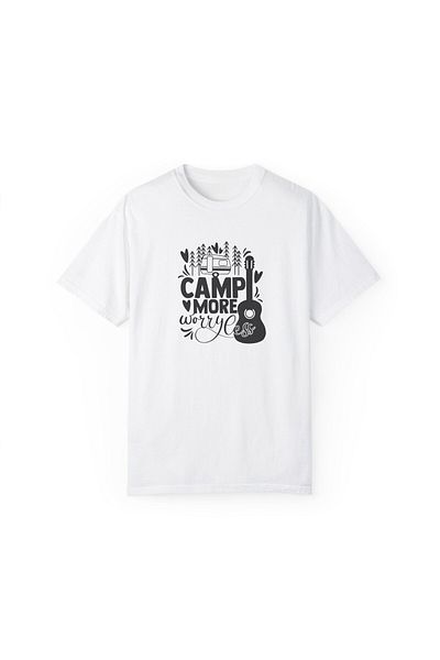 OEM Tricou personalizat Camping Lover, pentru iubitorii de natura, barbati, alb, marimea M