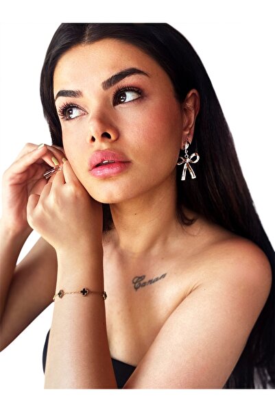 DORA-SS Earrings Ribbon Model Pendant New Season