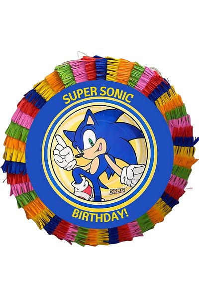 OEM Party pinata, 35 cm, multicolor, Sonic model (model 3)