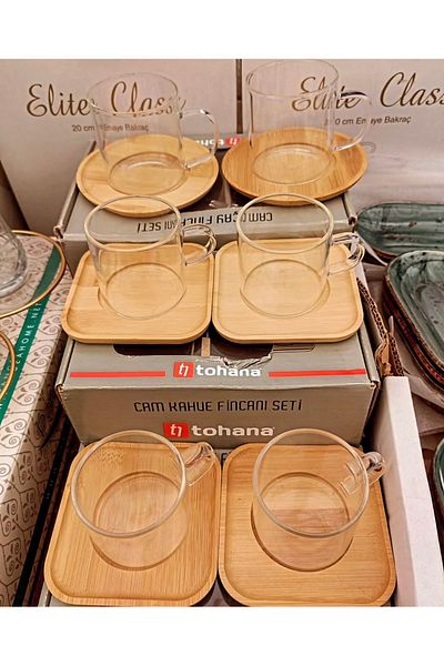 heybecollection Glass coffee cup set