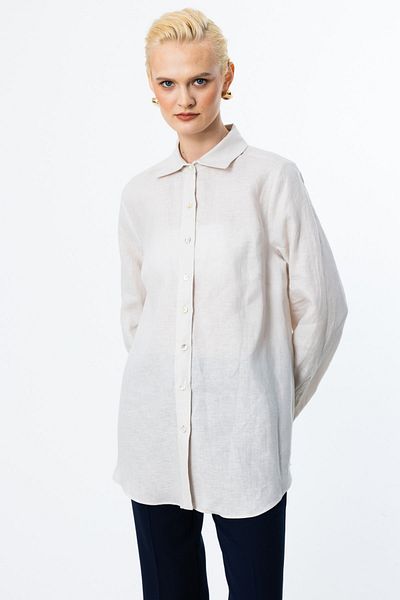 Ekol Butterfly Embroidered Linen Blouse