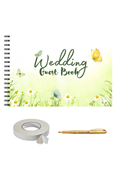 OEM Set album foto pentru nunta, GuestBook, pix si dubluadeziv inclus, Format...