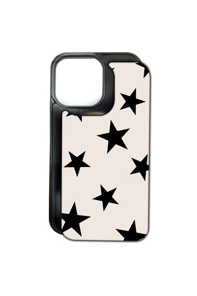 MagChange Husă de telefon pentru iPhone 14, spate interschimbabil, placă stea neagră