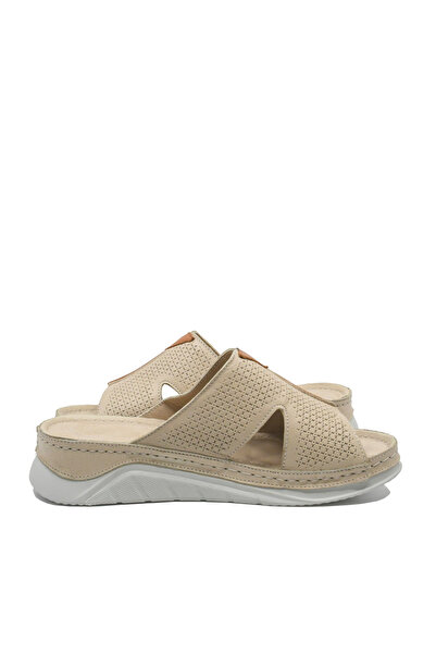 Bioflex Bio Flex wedge clogs with anatomical sole, beige, made of natural leather