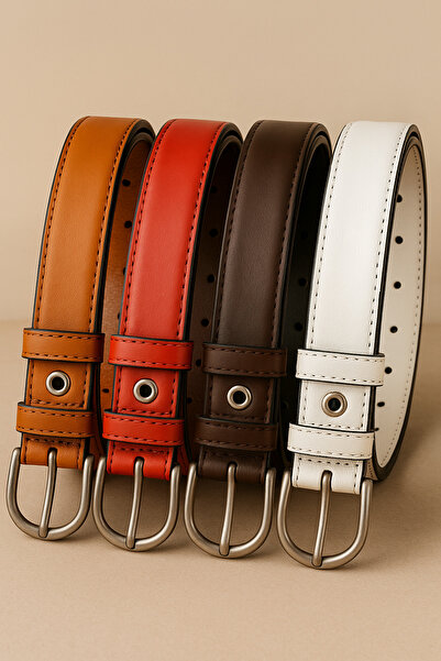 Çantachım حزام أطفال مكون من 4 قطع من الجينز والقماش