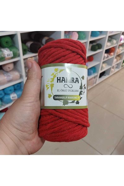 HOBİ Scan Macrame String 4 mm 250 g Red