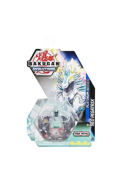 Bakugan Mechtanium Surge BAKUGAN S4 METALLIC FIGURINE NEO PEGATRIX WHITE