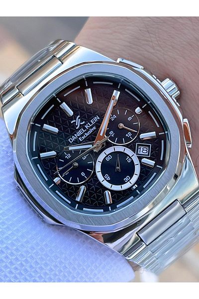 Daniel Klein Steel Cord Chronometer Dial Design 3 Atm Water Resistant Men Wristwatch 14082.2