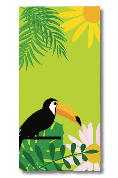 DOFİ Adult Unisex 70X140Cm Summer Patterned Beach Towel - Bath Towel - Sea Towel