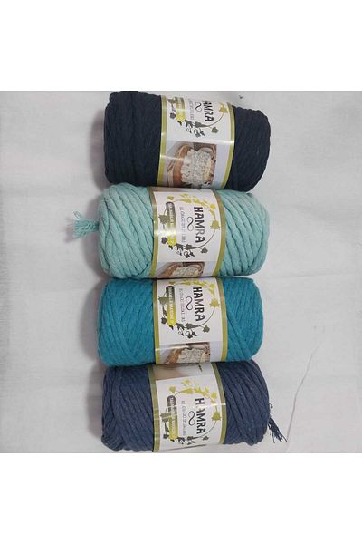 HOBİ Mixed Color Screening Macrome Thread 3 - 5 - 4 Pcs
