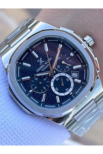 Daniel Klein Steel Cord Chronometer Dial Design 3 Atm Water Resistant Men Wristwatch 14082.3
