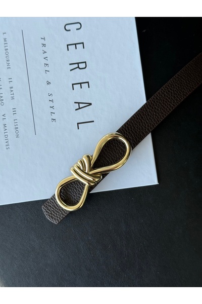 TABA BUTİK حزام نسائي بإبزيم ذهبي