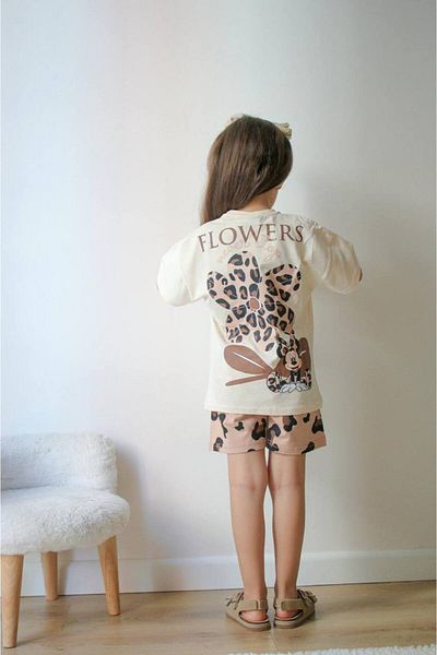 Skygo Girls-Boys Shorts T-Shirt Set 100% Organic Cotton Full Fit 3-10 Years