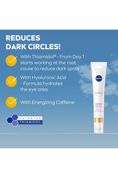 NIVEA LUMINOUS630 Even Glow Eye Serum, Spot Darkening Protection, 15ml, Pack of 2