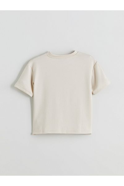 LC Waikiki Γυναικείο μπλουζάκι με στάμπα Crew Neck