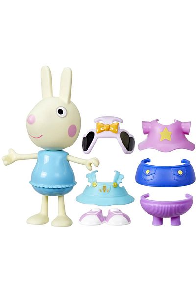 Peppa Pig REBECCA RABBIT FIGURE AND CLOTHING ACCESSORIES SET 15CM