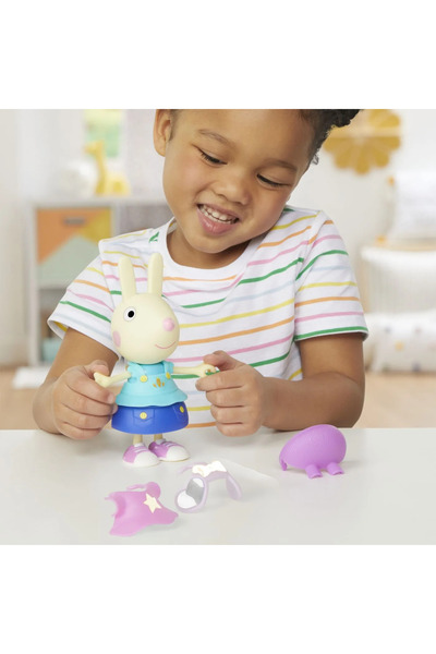 Peppa Pig REBECCA RABBIT FIGURE AND CLOTHING ACCESSORIES SET 15CM