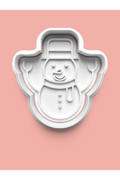 AKTASTORE قالب بسكويت على شكل رجل الثلج وقالب عجينة السكر 0467-1