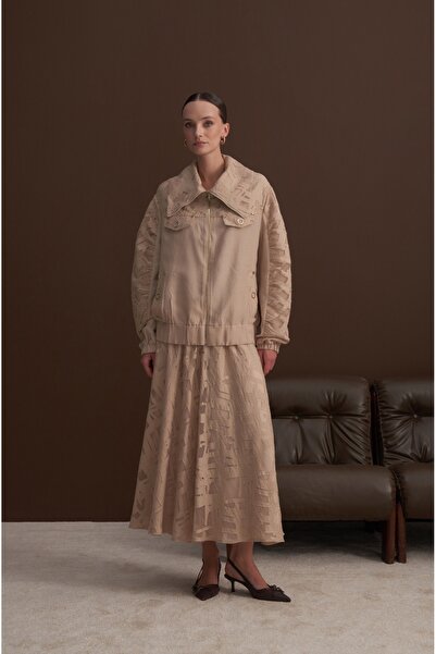 Temel İpek Boutique Etrucci - Σετ με ελαστικά μανίκια, λεπτομέρεια κεντήματος...