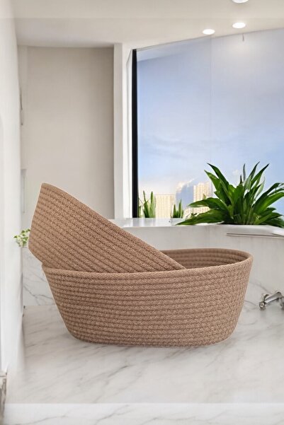 mom girl atelier منظم بني مكون من قطعتين