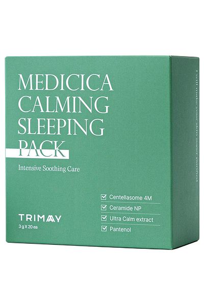 TRIMAY Night Masks Pack for Soothing Skin, Medicica Calming, Trimay, 3 g x 20 pcs