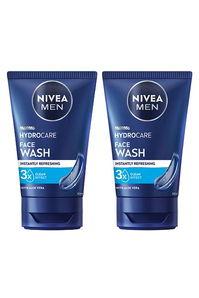 NIVEA MEN Protect & Care Face Wash, With Aloe Vera & Provitamin B5, 100ml, Pack of 2
