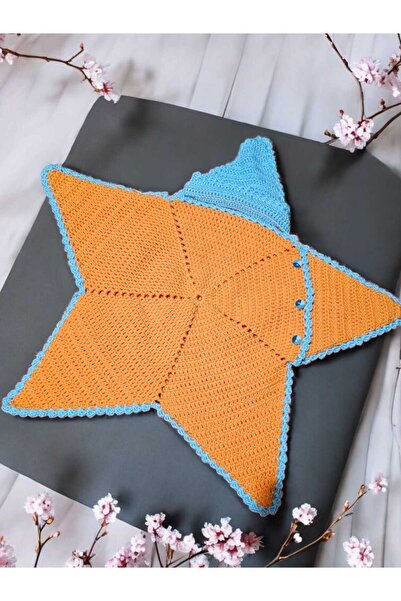 Örgü Sanatı DilekÇak El Örgüsü Yıldız Bebek Tulumu, Bebek Battaniyesi, Uyku T...