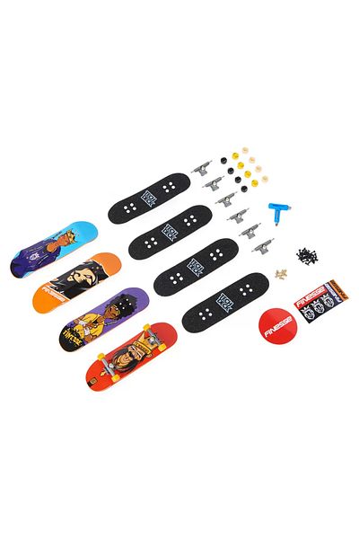 Spin Masters TECH DECK PACKAGE 4 PIECES FINESSE FINESSE 9.6CM FINGERBOARD