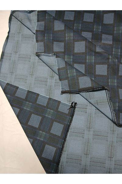 AKTEZ-EL Washed Square Patterned Cotton Fabric 97% Cotton 3% Lycra One Piece Fabric Size; Boy=215Cm Width=120Cm